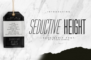 Seductive Height Font Download