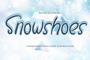 Snowshoes Font Download