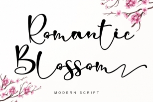 Romantic Blossom - Font Download