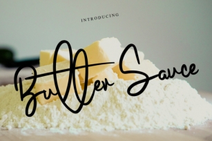 Butter Sauce Font Download