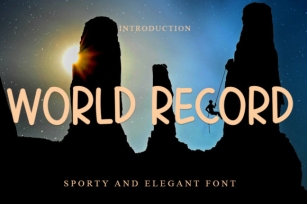 World Record Font Download