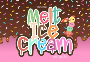 Melt Ice Cream Font Download