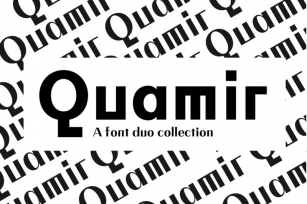 QUAMIR: A Display Font Duo Font Download