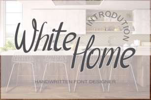 White Home Font Download