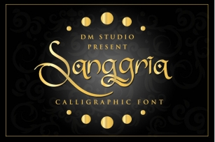 Sanggria - Calligraphi Font + EXTRA Font Download