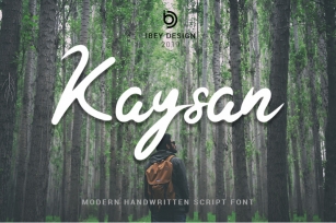 Kaysan - Modern Handwritten Font Download