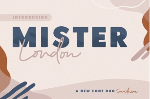 Mister London - Bold Sans & Script Font Download