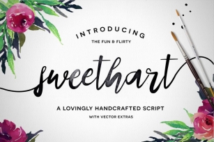 Sweethart Script + Vectors Font Download