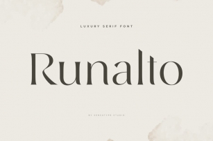 Runalto - Luxury Serif Font Font Download