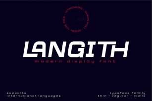 Langith Font Download