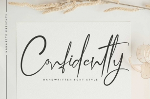 Confidently - Handwritten Script Font Font Download