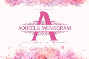 Aqueela Monogram Font Download