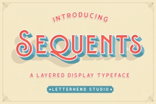 Sequents - Layered Font (+ORNAMENT) Font Download