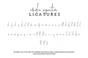 Amelia Signature Font Download