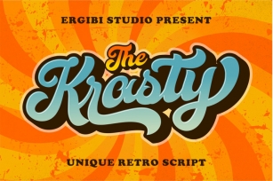 Krasty ~ Unique Retro Font Download