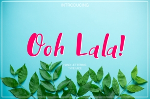 Ooh Lala | Hand Lettering font Font Download