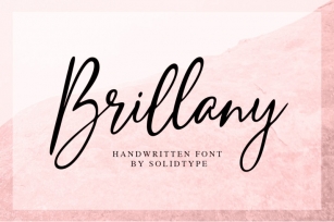 Brillany - Handwritten Font Font Download