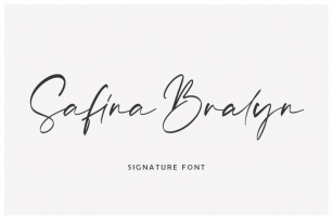 Safina Bralyn | Signature Font Font Download