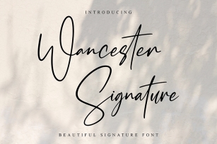 Wancester Signature Font Download