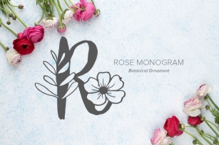 Rose Monogram Font Font Download