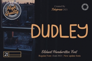 DUDLEY - Modern handwriting font Font Download