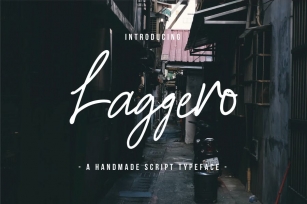 Laggero - A Handmade Script Typeface Font Download