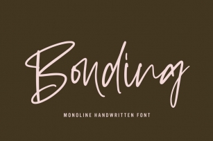 Bonding - Handwritten Font Font Download