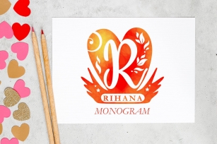 Rihana Monogram Font Download