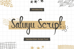 Saluyu Script -Handwritten Font Download