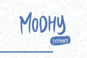 Modhy - A Handmade Playful Typeface Font Download