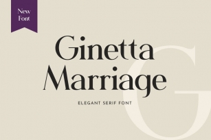 Ginetta Marriage Serif Font Font Download