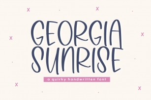 Georgia Sunrise Font Download