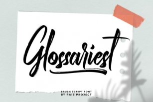 Glossariest Font Download