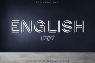 English 1707 Font Download