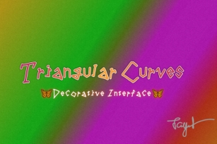 Triangular Curves Font Download