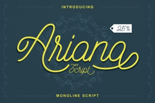Ariana Script (25% Off)+ Bonus Font Download