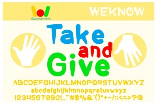 Take and Give Font Download