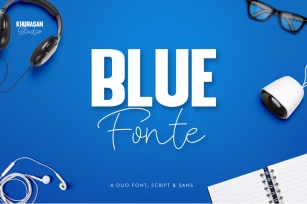 Blue Fonte Font Duo Font Download