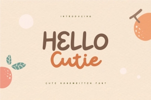 Hello Cutie - Cute Quotes Handwritten Font Font Download