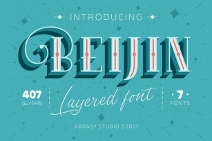 Beijin Layered Font Font Download