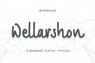 Wellarshon - A Handmade Playful Typeface Font Download