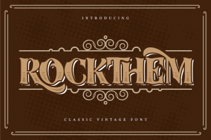 Rockthem | Classic Vintage Font Font Download