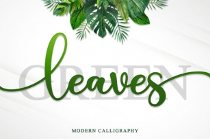 Green Leaves Font Download
