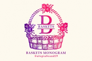 Baskets Monogram Font Download
