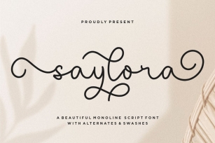 Saylora Script Font YH Font Download