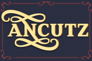Ancutz - An Elegant Display Font Download
