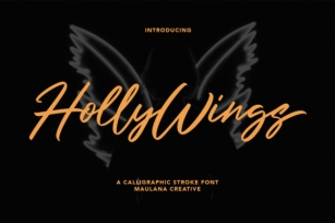 Holly Wings Font Download