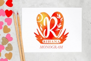Rihana Monogram Font Download