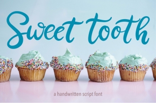 Sweet Tooth. A handwritten script font Font Download