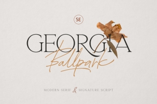 Georgia Ballpark - FONT DUO Font Download